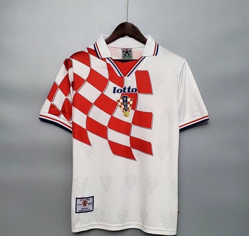 1998 Croatia Home White Retro