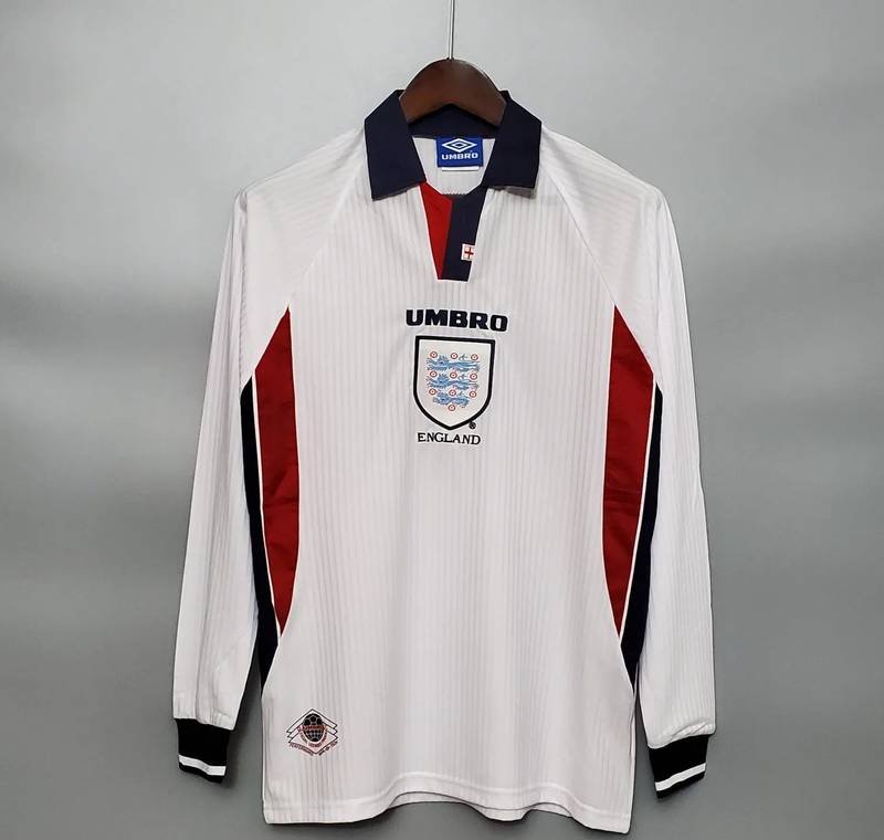 1998 England Home Long Sleeve Retro