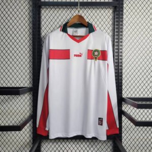 1998 Morocco Away White Long Sleeve Retro 