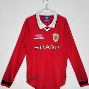 1999-00 Manchester United Home Long Sleeve Retro 