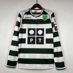 2001-03 Sporting CP Home Long Sleeve Retro 