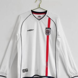2002 England Home Long Sleeve Retro