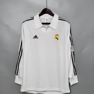 2002 Real Madrid Home Long Sleeve Retro 