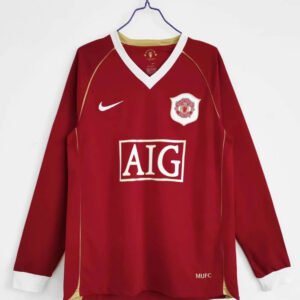 2006-07 Manchester United Home Long Sleeve Retro 