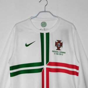 2012 Portugal White Long Sleeve Retro