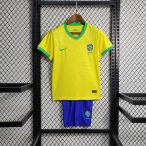2023 Brazil Home Yellow Kids Kit