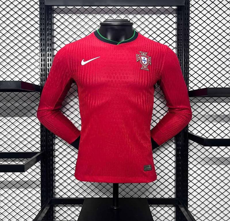 2024 Portugal Home Long Sleee Player Version