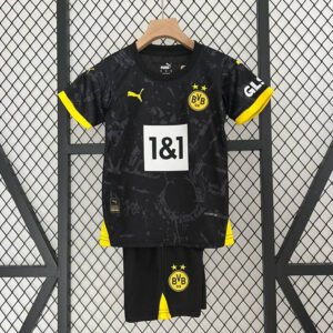 23-24 Borussia Dortmund Away Kids Kit