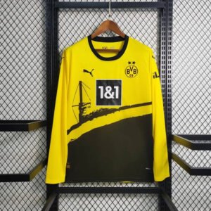 23-24 Borussia Dortmund Home Long Sleeve Fan Version