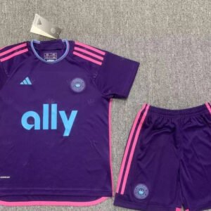 23-24 Charlotte FC Away Kids Kit