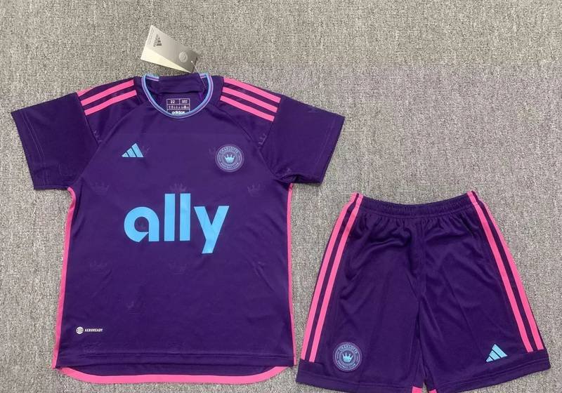 23-24 Charlotte FC Away Kids Kit