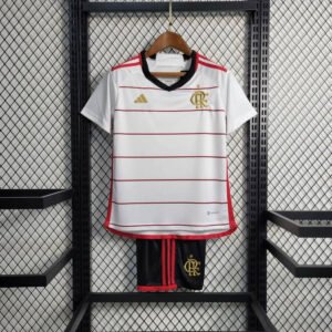 23-24 Flamengo Away Kids Kit