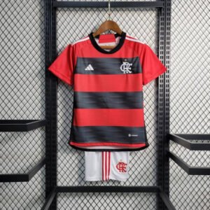 23-24 Flamengo Home Kids Kit