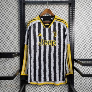 23-24 Juventus Home Long Sleeve Fan Version 