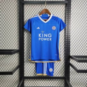 23-24 Leicester City Home Kids Kit