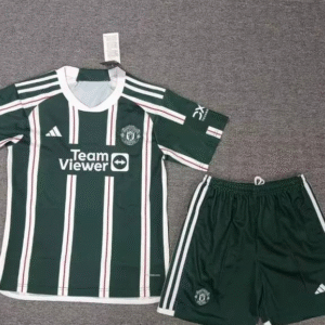 23-24 Manchester United Away Kids Kit