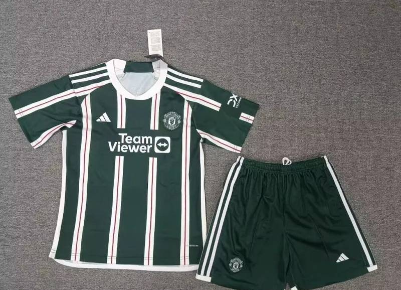 23-24 Manchester United Away Kids Kit