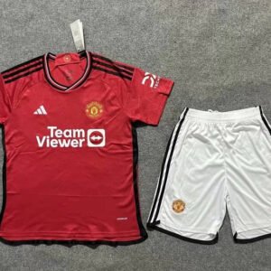 23-24 Manchester United Home Kids Kit