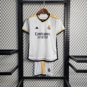 23-24 Real Madrid Home Kids Kit