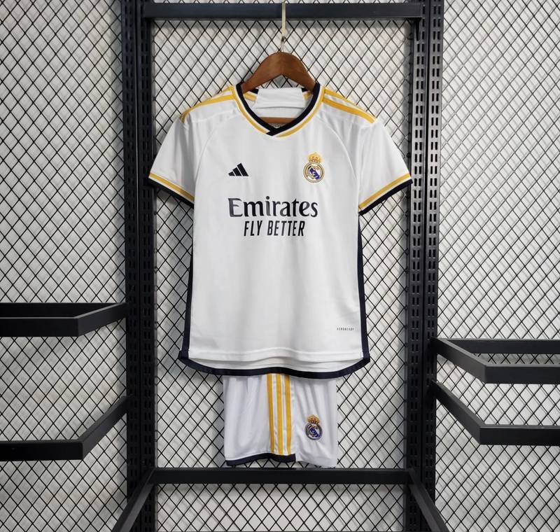 23-24 Real Madrid Home Kids Kit