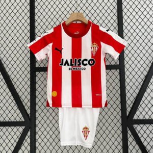 23-24 Sporting Gijon Home Kids Kit