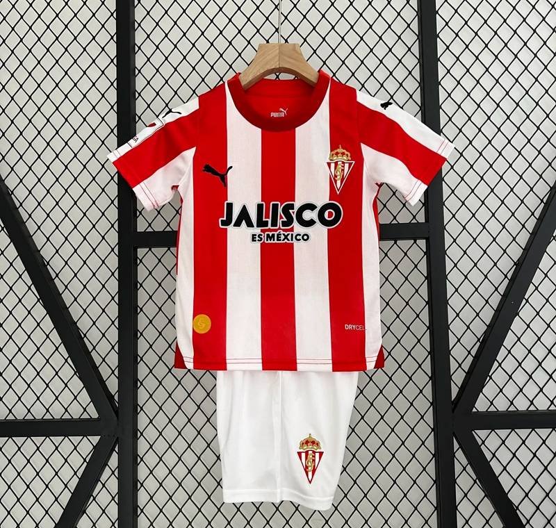 23-24 Sporting Gijon Home Kids Kit