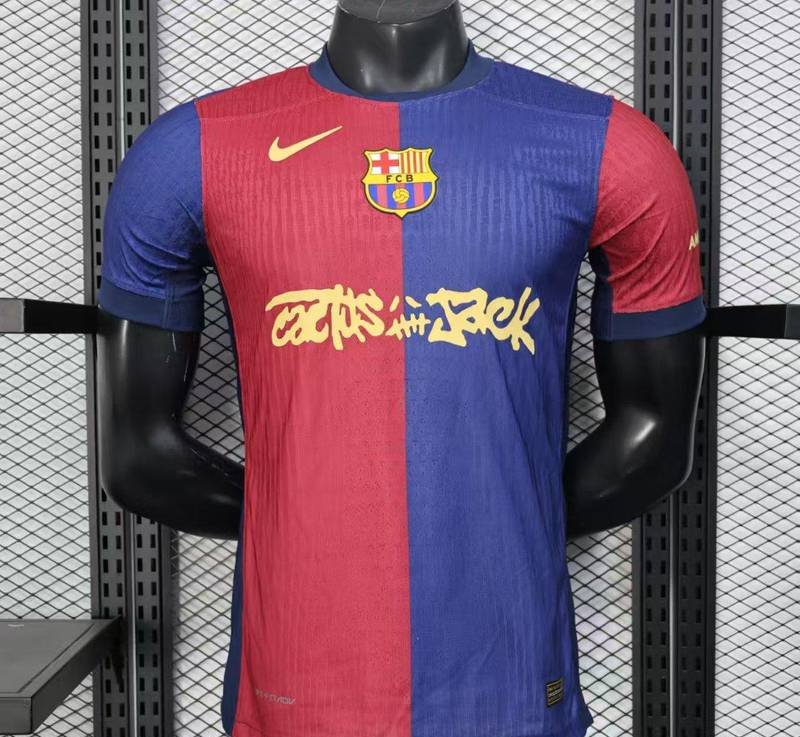 24-25 Barcelona Home Player Version x Travis Scott