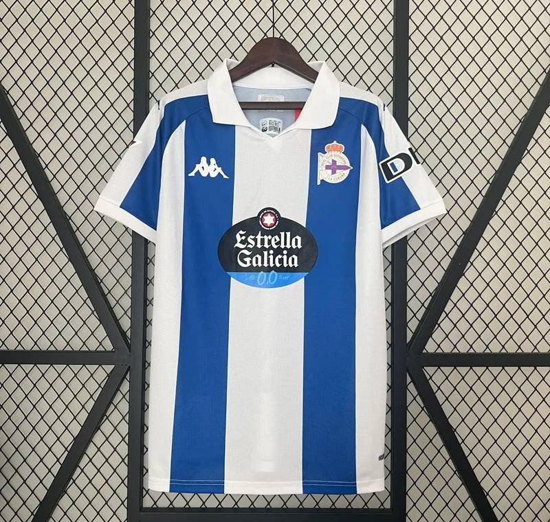 24-25 Deportivo de La Coruña Home Fan Version