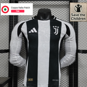 24-25 Juventus Home Long Sleeve Player Version