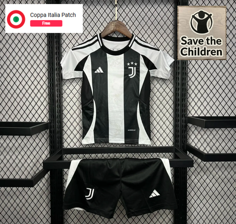 24-25 Juventus Home kids kit