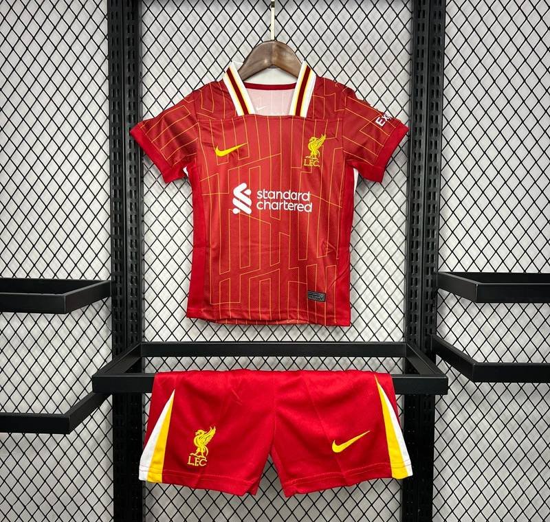 24-25 Liverpool Home kids kit
