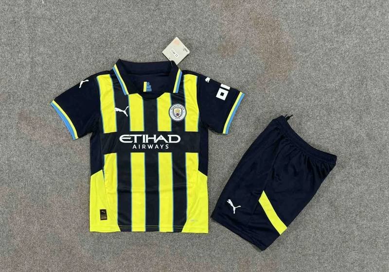 24-25 Manchester City Away Kids Kit