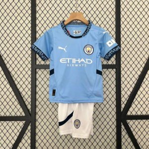 24-25 Manchester City Home Kids Kit