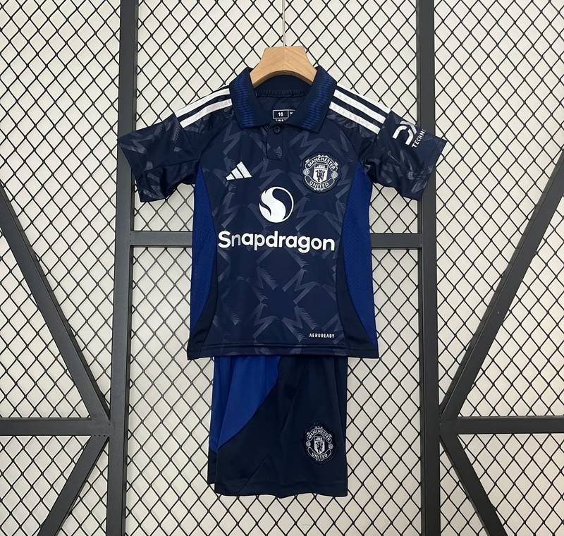 24-25 Manchester United Away Kids Kit