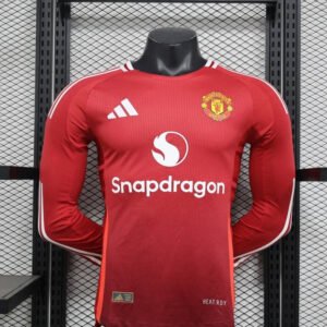 24-25 Manchester United Home Long Sleeve Player Version