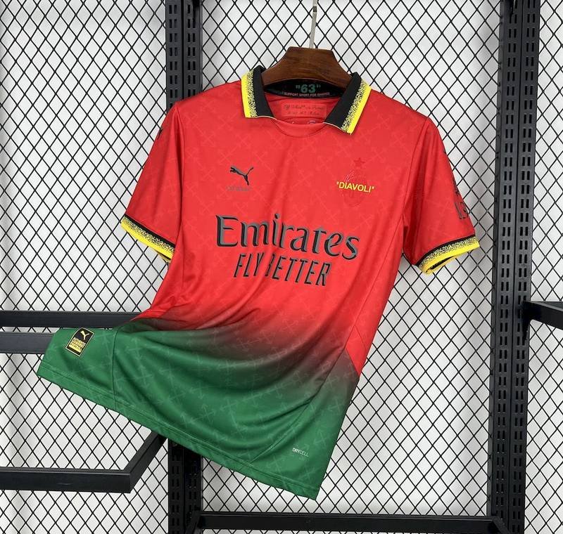 24-25 RED PUMA X AC MILAN X OFF-WHITE™ Fan Version