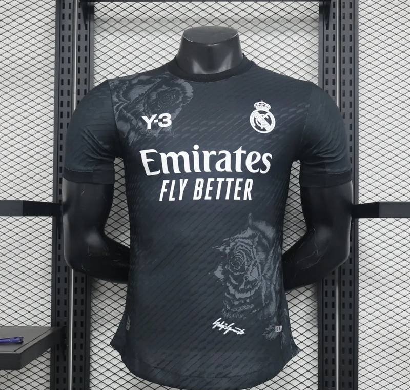 24-25 Real Madrid Y3 Black Player Version