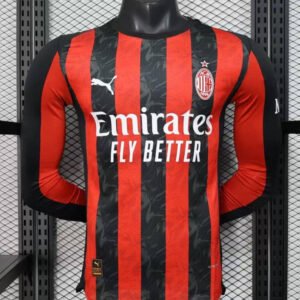 25-26 AC Milan Home Player Long Sleeve Version