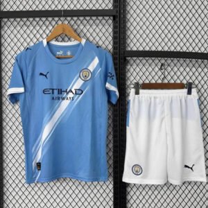 25-26 Manchester City Home Kids Kit