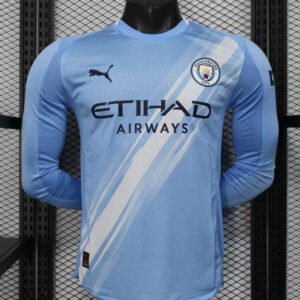 25-26 Manchester City Home Long Sleeve Player Version