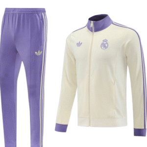 25-26 Real Madrid Beige & Purple Training Suit