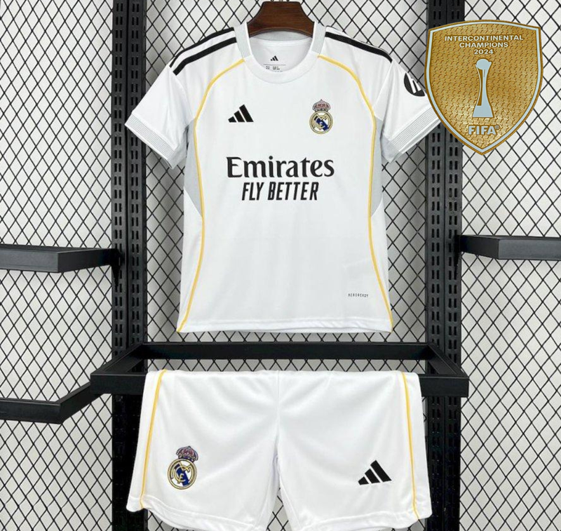 25-26 Real Madrid Home Kids Kit