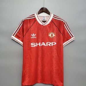 90-92 Manchester United Home Red Retro 