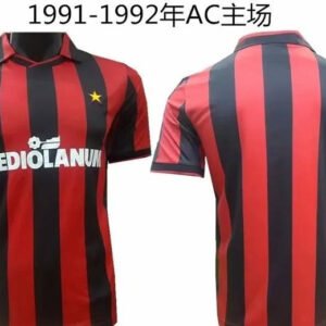 91-92 AC Milan Home Retro 