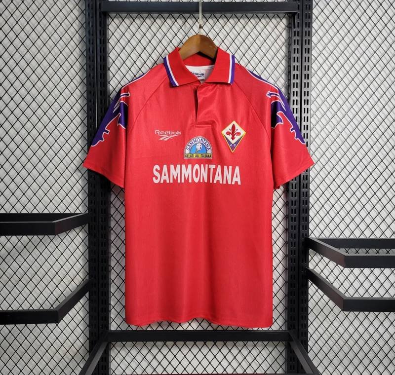 95-96 Fiorentina Red Retro