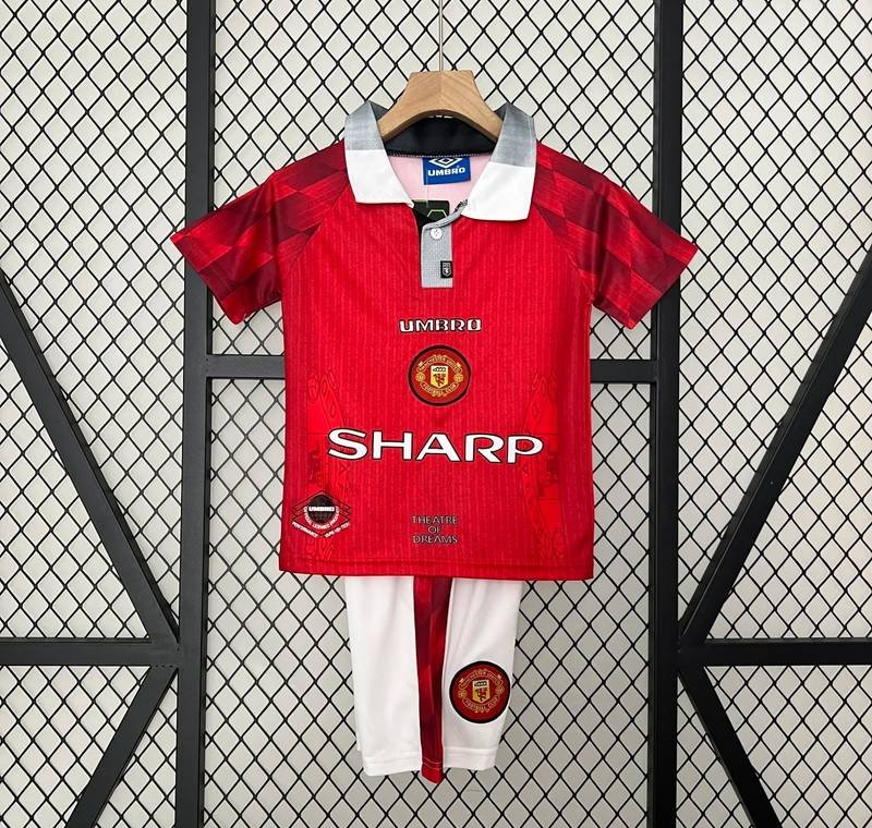 96-97 Manchester United Home Kids Kit