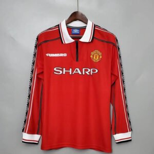 98-99 Manchester United Home Long Sleeve Retro 