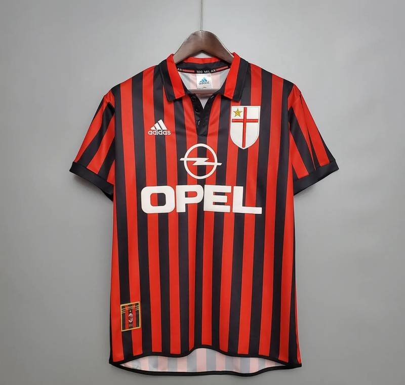 99-00 AC Milan Centenary Home Retro