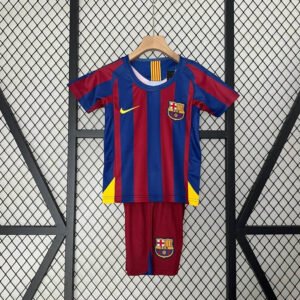 Retro 05-06 Barcelona Home Kids Kit