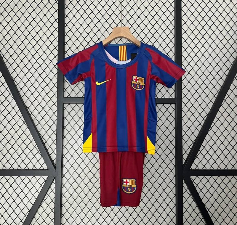 Retro 05-06 Barcelona Home Kids Kit